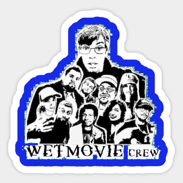 Vintage WetMovie1 Crew Tee Sticker by wetmovie